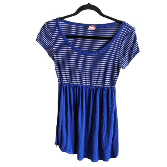 Pinc Maternity Blouse Short sleeve Color block Stripe - Picture 1 of 10